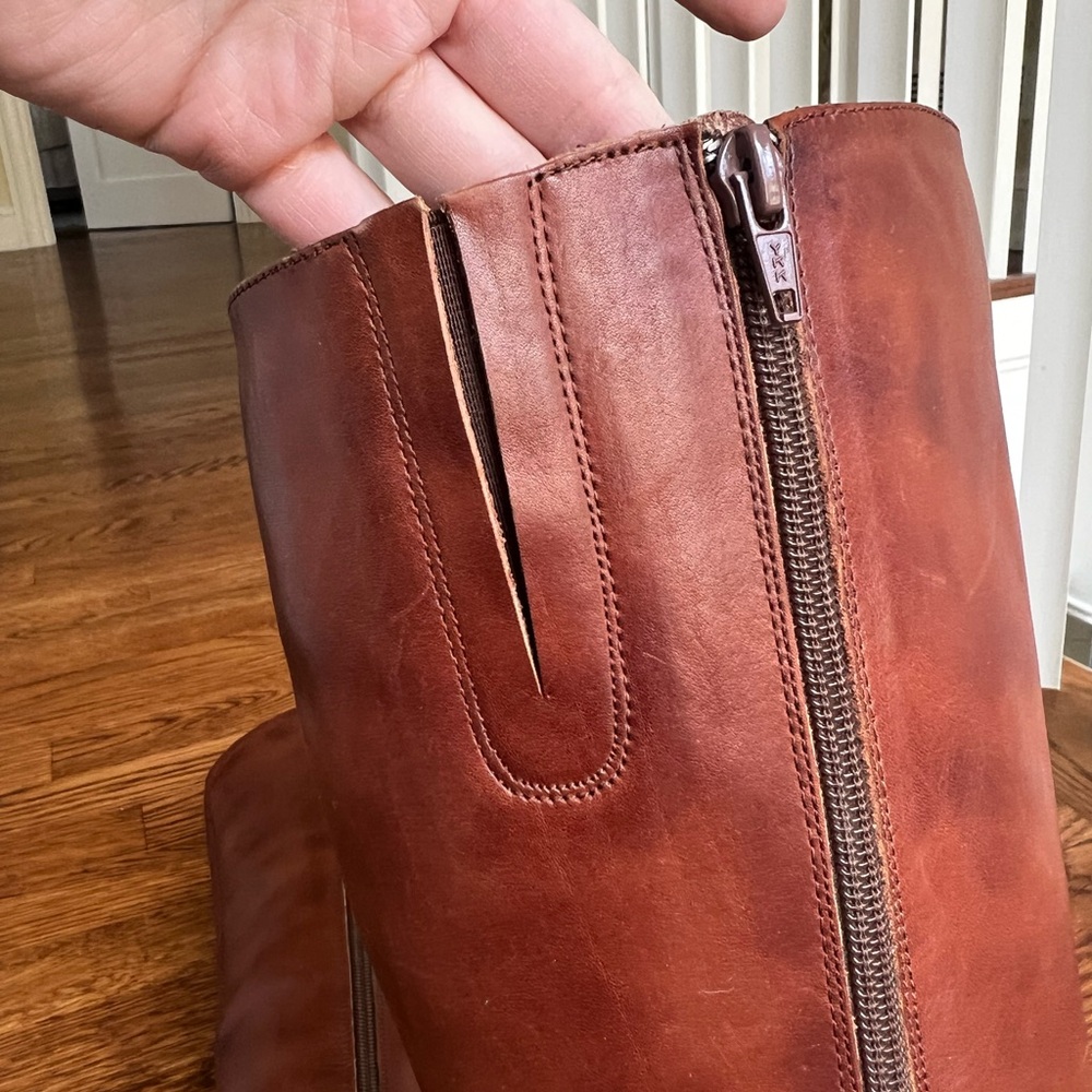 PIKOLINOS‎ Tall Leather Heeled Boots Stitching Sleek Stitched Old Money Rich 36 - Picture 10 of 16